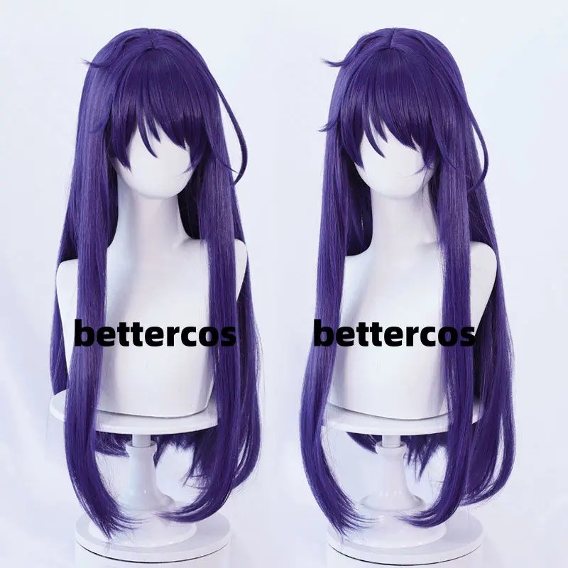 Anime Cosplay Blue Hair - w,3;d'6.c\f/วิกผมสังเคราะห์สไตล์ใหม่ 7 แบบ สำหรับคอสเพลย์อนิเมะ ผมสีน้ำเงินม่วงผสม หางม้าคู่