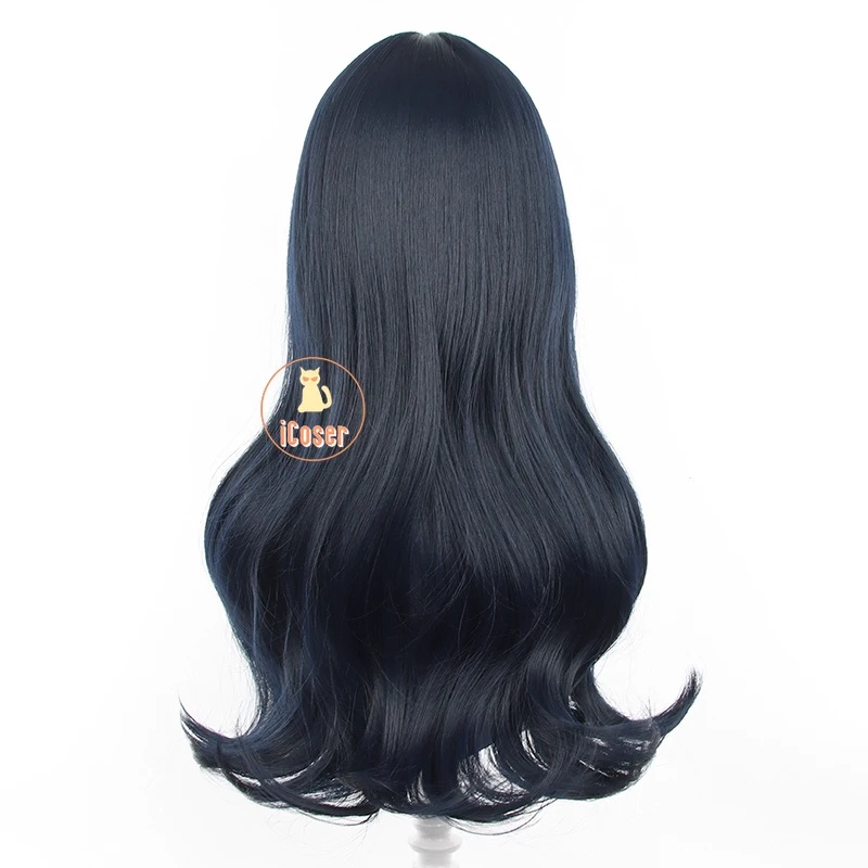 Anime Cosplay Blue Hair - 3,v;5'h\8/วิกผมคอสเพลย์ คิโยทาโร่ ซูจิชิตะ อนิเมะ วินด์เบรกเกอร์ ผมยาวสีน้ำเงินเข้ม