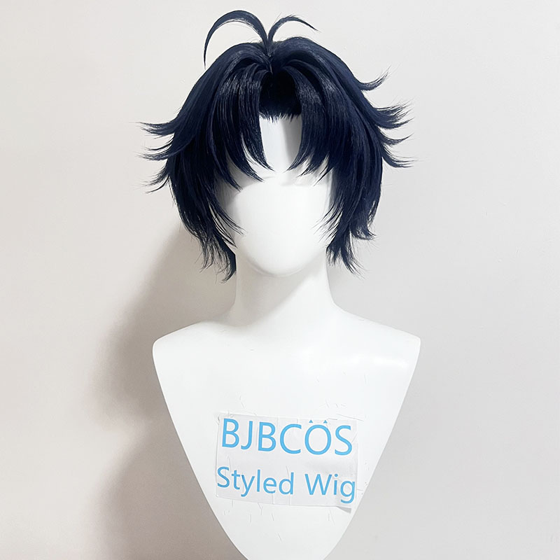 Anime Cosplay Blue Hair - [วิกผมแฟชั่น] อาซาบา ฮารุมาสะ คอสเพลย์วิกผม ZZZ 30