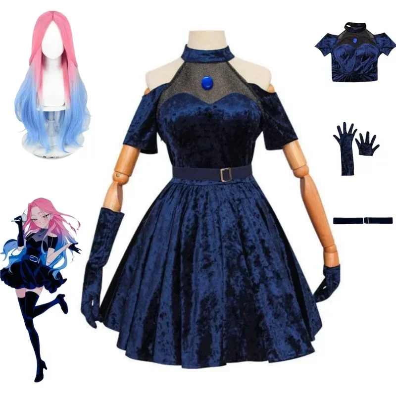 ชุดคอสเพลย์มิซิ ชุดคอสเพลย์อนิ - Anime Cosplay Blue Hair บทวิจารณ์และราคา