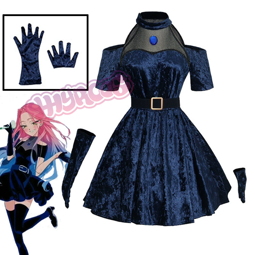 Mizi คอสเพลย์อะนิเมะ Alien Sta - Anime Cosplay Blue Hair บทวิจารณ์และราคา