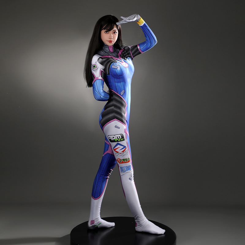 ชุดคอสเพลย์ D.Va สำหรับผู้หญิง - Anime Cosplay Jumpsuit บทวิจารณ์และราคา