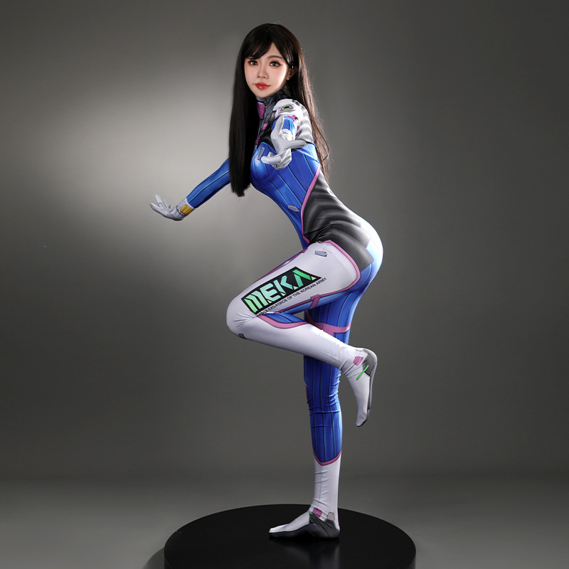 ชุดคอสเพลย์ D.Va สำหรับผู้หญิง - Anime Cosplay Jumpsuit บทวิจารณ์และราคา