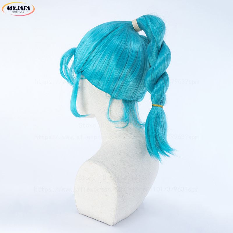 วิกผมคอสเพลย์บุลมะ วิกผมบุลมะ  - Anime Cosplay Blue Hair บทวิจารณ์และราคา