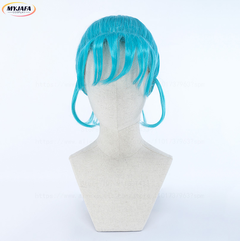 วิกผมคอสเพลย์บุลมะ วิกผมบุลมะ  - Anime Cosplay Blue Hair บทวิจารณ์และราคา