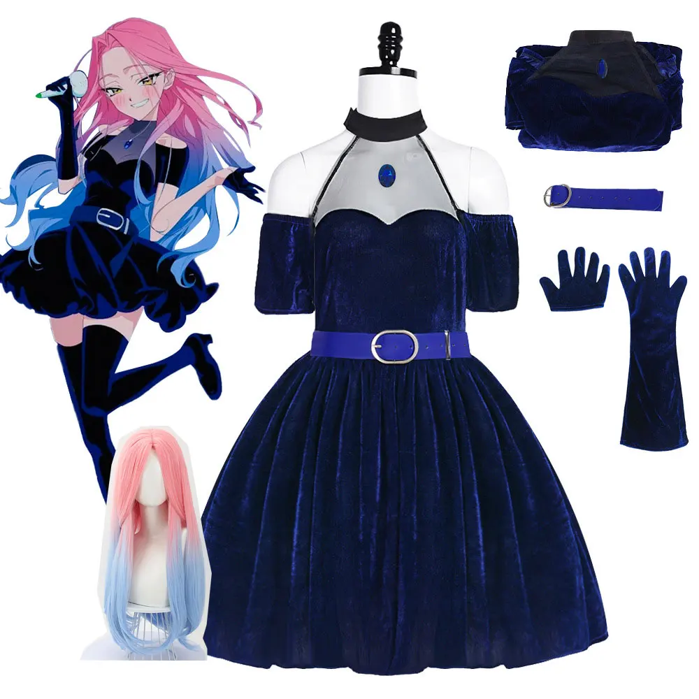 อะนิเมะเอเลี่ยนสเตจ มิซิ ซัวคอ - Anime Cosplay Blue Hair บทวิจารณ์และราคา
